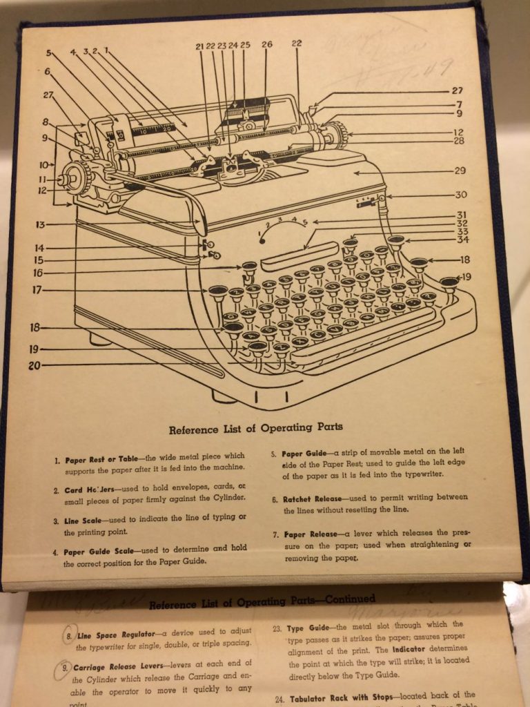 college typing instructions