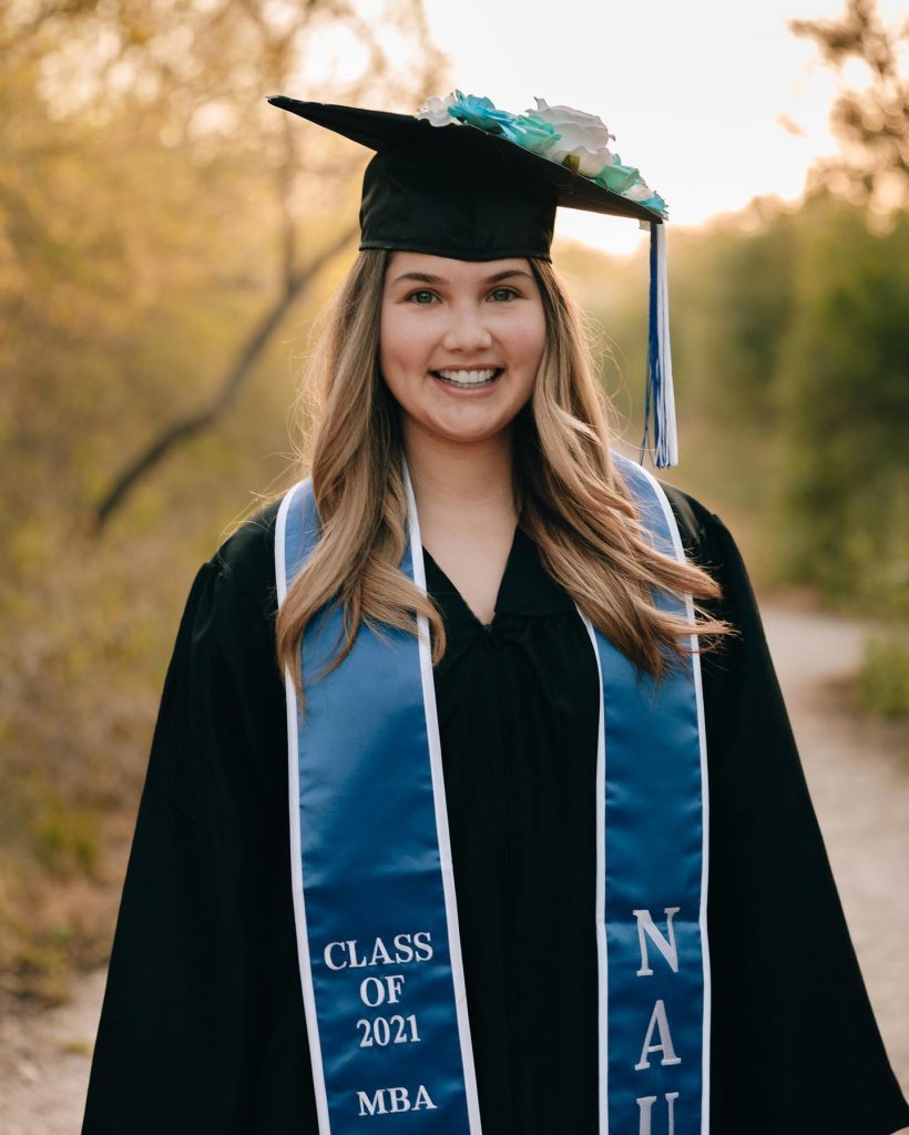 Ashley Salinas Alumni Spotlight - Ashley earned her Master of Business Administration (MBA) from National American University. She is looking to get her Doctor of Education (EdD).