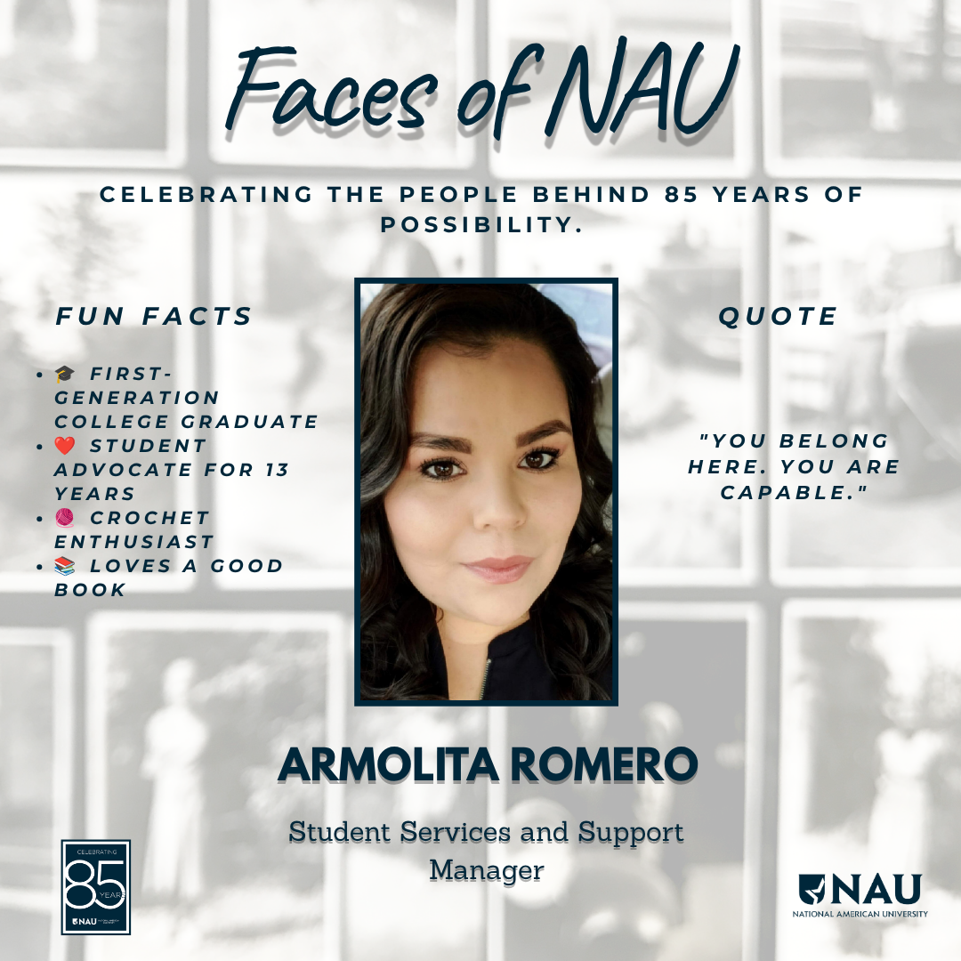 Faces of NAU – Armolita Romero – Student Services and Support Manager