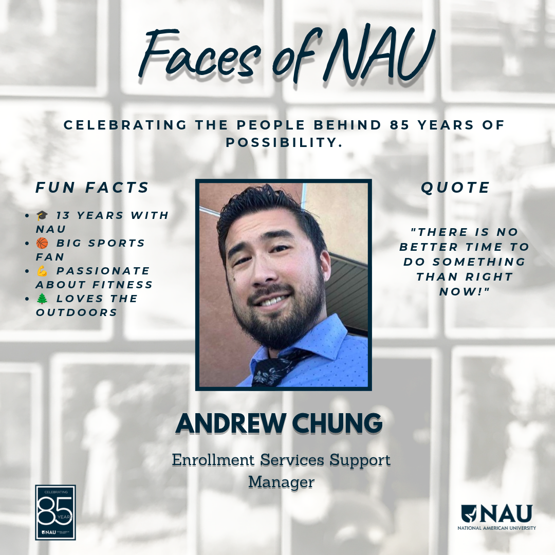 Faces of NAU – Andrew Chung – Enrollment Services Support Manager