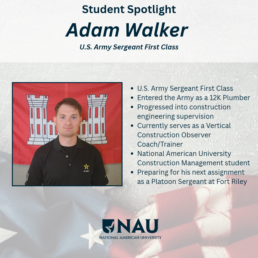 Student Spotlight: Adam Walker | Building from Military Service to Construction Leadership